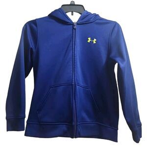 Under Armour Youth Large  Light Weight Sweat Jacket ‎ Blue And Yellow